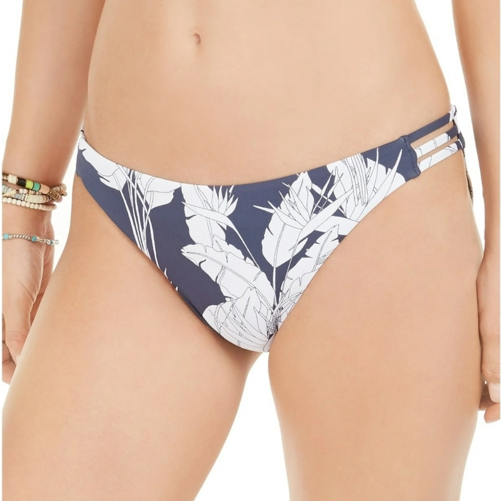 Roxy Mood Indigo Flying Flowers Beach Classic Bikini bottom with Aerie Bandeau